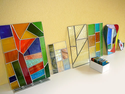 витраж в современном интерьере